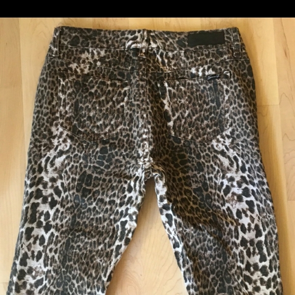 Seven Luxe leopard skinny jeans 14 - Picture 2 of 5